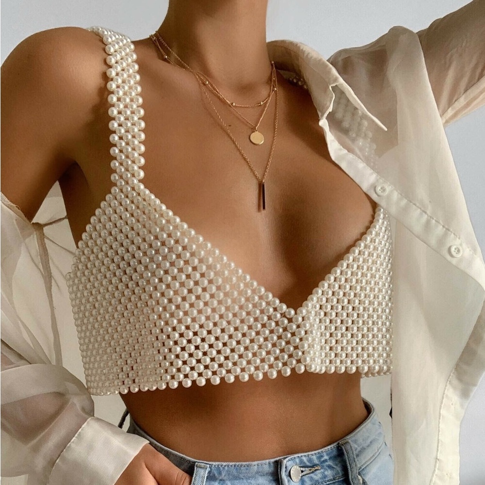 Showpo Peggy Pearl Crop Top
